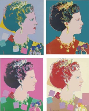 Andy Warhol - Queen Margrethe II of Denmark F.S. II 342-345, from Reigning Queens