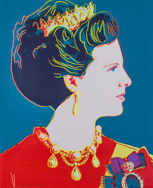 Andy Warhol - Queen Margrethe II of Denmark F.S. II 343, from Reigning Queens