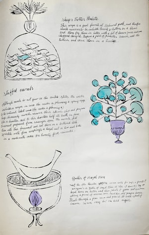 Andy Warhol - Sheep's Trotter Poulette, Stuffed Morels, Gullis Of Hazel Hen F.S. IV 142A, from Wild Raspberries