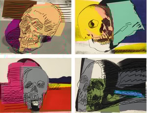 Andy Warhol - Skull F.S. II 157-160 (Complete Portfolio)