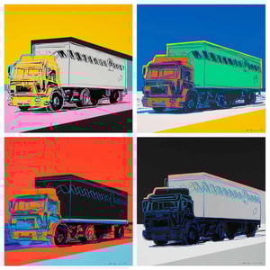 Andy Warhol - Trucks F.S. II 367-370 (Complete Portfolio)