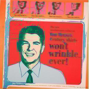 Andy Warhol - Van Heusen Ronald Reagan Trial Proof 23/30 from Ads