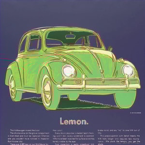 Andy Warhol - Volkswagen F.S. II 358, from Ads