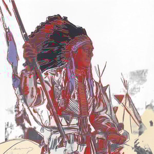 Andy Warhol - War Bonnet Indian F.S. II 373, from Cowboys and Indians