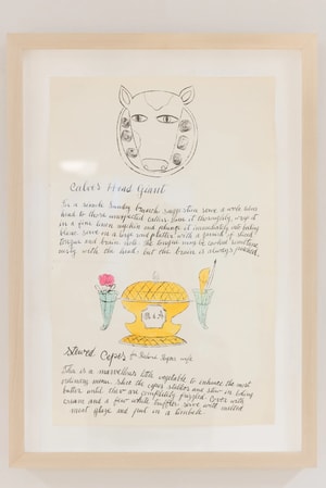 Andy Warhol - Calves Head Giant and Stewed Cepes F.S. IV 129A, From Wild Raspberries