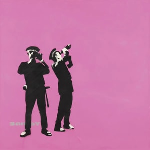 Banksy - Avon and Somerset Constabulary (pink)