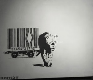 Banksy - Barcode Leopard