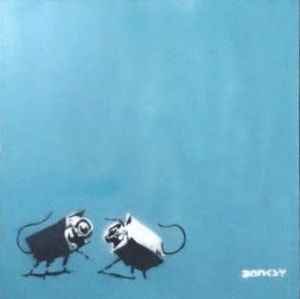 Banksy - CCTV (Blue)