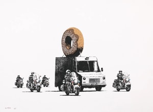 Banksy - Chocolate Donut (Signed)