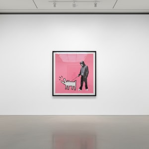 Banksy - Choose Your Weapon Bright Pink