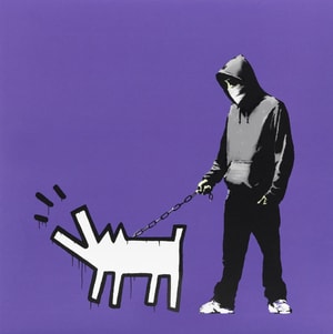 Banksy - Choose Your Weapon Dark Purple