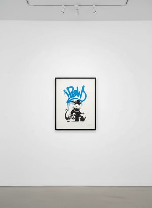 Banksy - Gangsta Rat (Blue) (Signed)