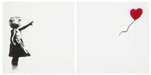 Banksy - Girl With Balloon Diptych