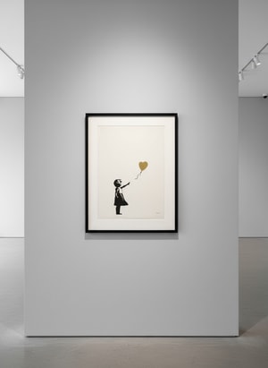 Banksy - Girl With Balloon Gold AP