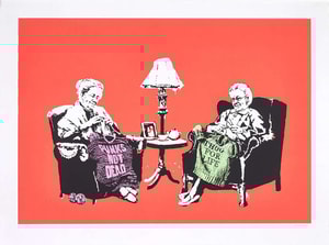 Banksy - Grannies Hand Finished Signed
