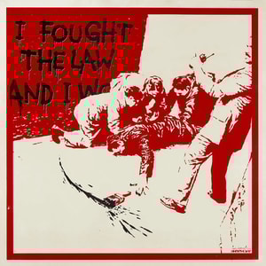 Banksy - I Fought The Law (AP Red) (Signed)