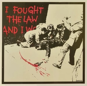 Banksy - I Fought The Law (AP) (Signed)