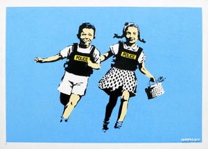 Banksy - Jack and Jill (Police Kids) (Signed)