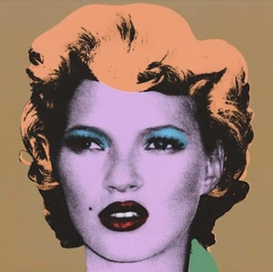 Banksy - Kate Moss Apricot/Gold