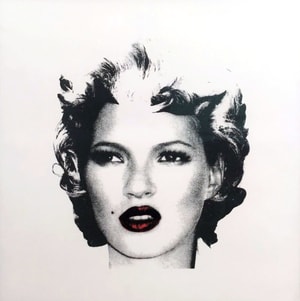 Banksy - Kate Moss Black and White