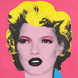Banksy - Kate Moss Dark Pink