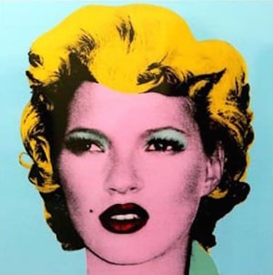 Banksy - Kate Moss Turquoise