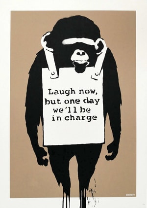 Banksy - Laugh Now Unsigned