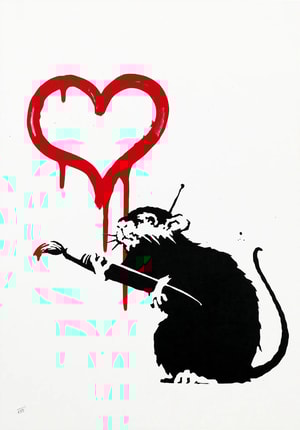 Banksy - Love Rat (Unsigned)