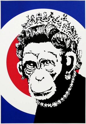 Banksy - Monkey Queen (Unsigned)