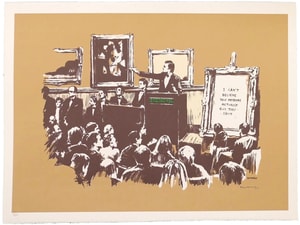 Banksy - Morons Sepia