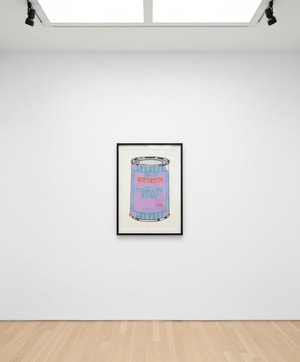 Banksy - Soup Can (Violet, Blue, Tan) (Signed)