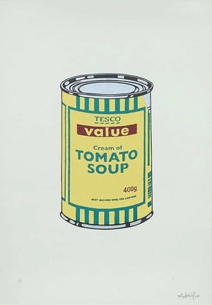 Banksy - Soup Can (Yellow, Emerald, Brown) (Signed)