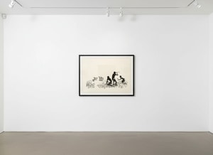 Banksy - Trolley Hunters (Black & White) (Unsigned)