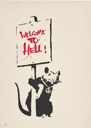 Banksy - Welcome To Hell (Unsigned)