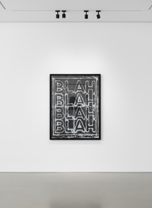 Mel Bochner - Blah Blah Blah (inverse)