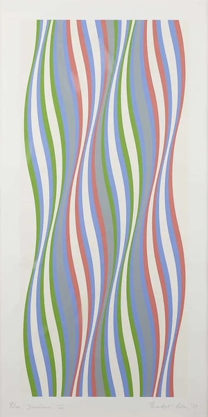 Bridget Riley - Blue Dominance