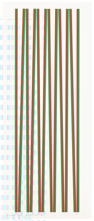 Bridget Riley - Elongated Triangles 2