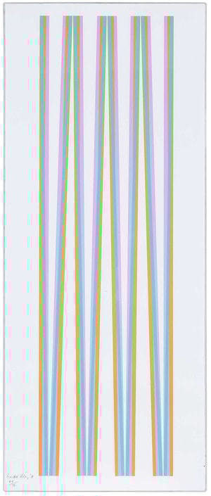 Bridget Riley - Elongated Triangles 4