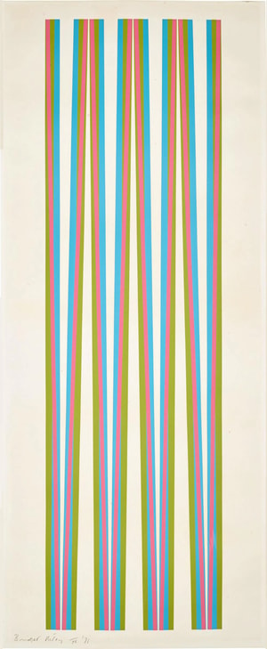Bridget Riley - Elongated Triangles 5