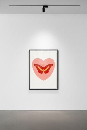 Damien Hirst - I Love You (Pink, Poppy Red, Cool Gold)