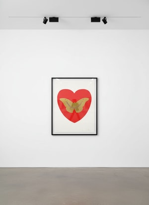 Damien Hirst - I Love You (Red/Oriental Gold/Cool Gold)