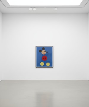 Damien Hirst - Mickey (Blue Glitter) - Large