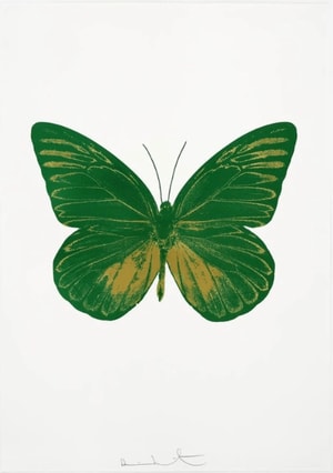 Damien Hirst - Souls I (Emerald Green , Oriental Gold)