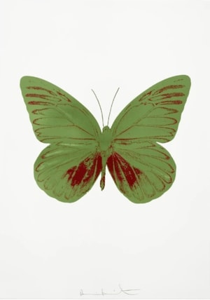 Damien Hirst - Souls I (Leaf Green , Chili Red)