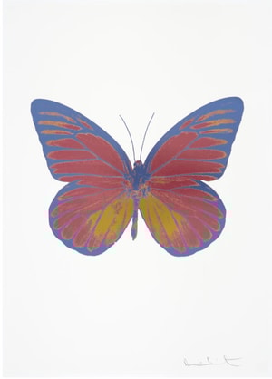 Damien Hirst - Souls I (Loganberry Pink/ Oriental Gold/ Cornflower Blue)