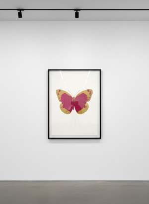 Damien Hirst - Souls II (Fuchsia Pink/Oriental Gold/ Blind Impression)
