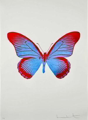 Damien Hirst - Souls IV (Frost Blue Chili Red)