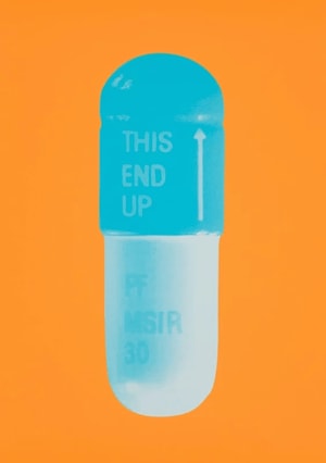 Damien Hirst - The Cure (Atomic Tangerine/Cornflower Blue/Ice Blue)