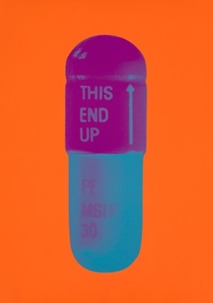 Damien Hirst - The Cure (Bright Orange/Orchid/Air Force Blue)