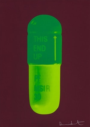 Damien Hirst - The Cure (Chocolate/Emerald Green/Lime Green)